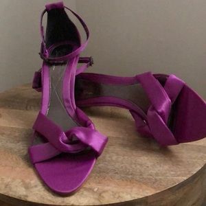 Magenta open toe sandals, Worn once